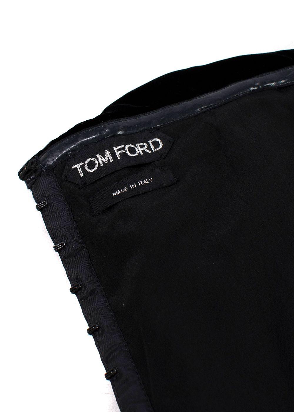Tom Ford Velvet Strapless Corset Dress