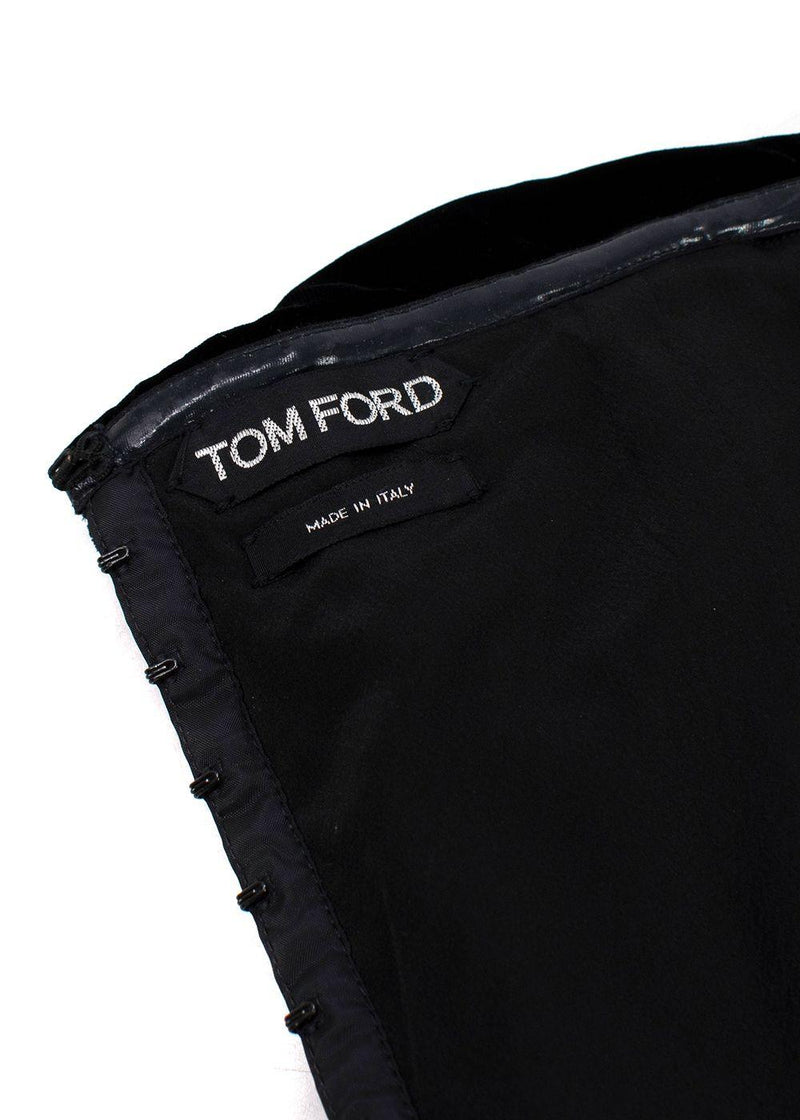 Tom Ford Velvet Strapless Corset Dress