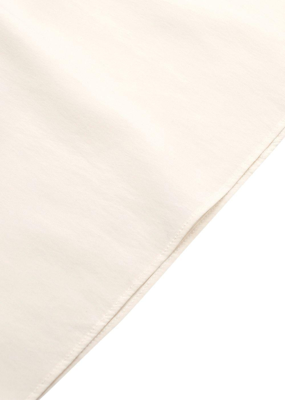 Brunello Cucinelli Cream Silk Satin Blouse