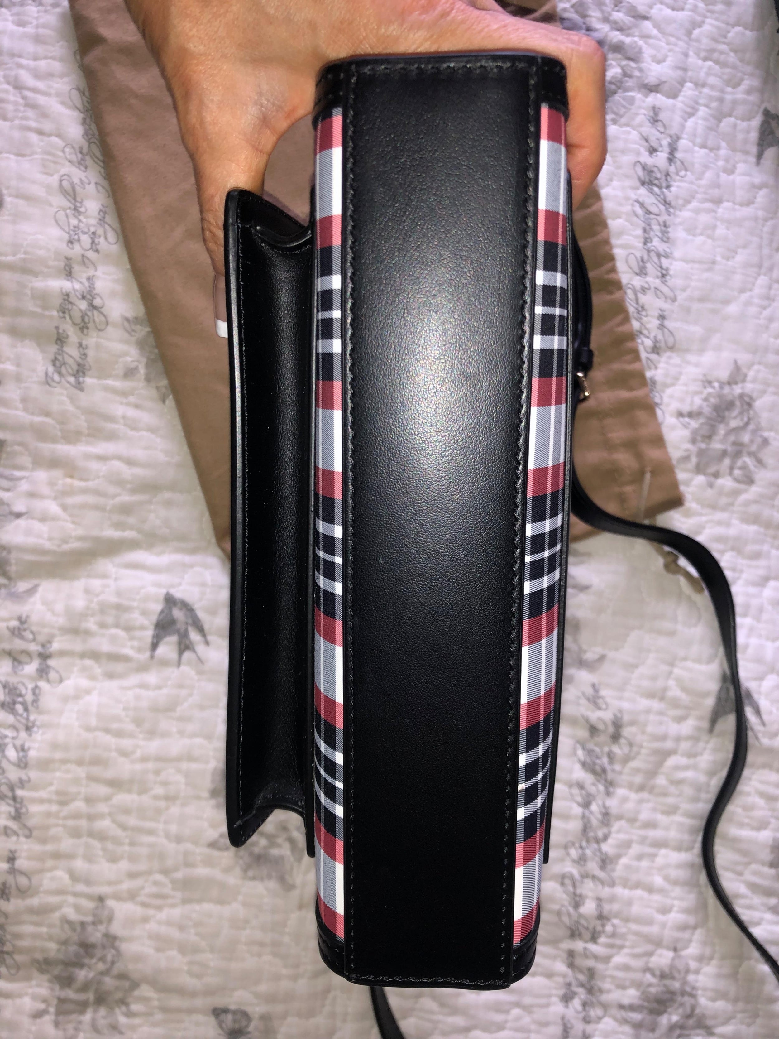 black & red canvas Pocket bag