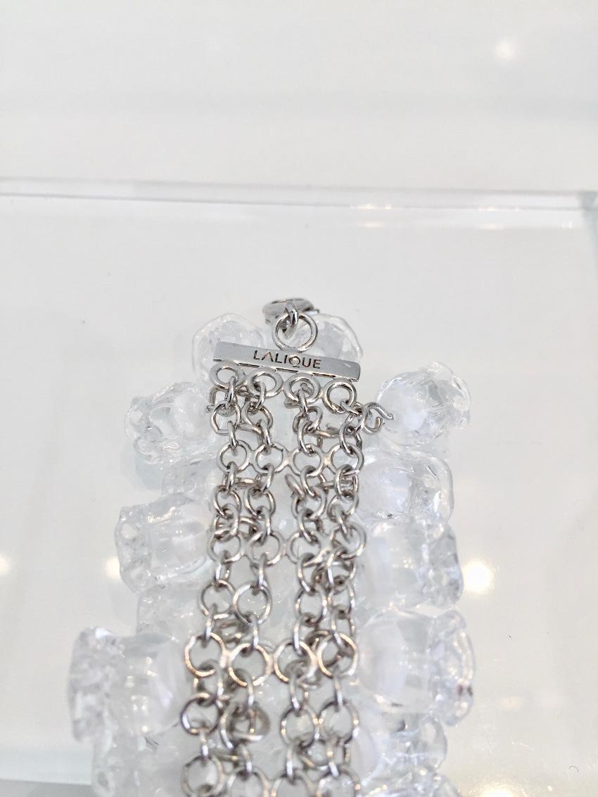 Lalique Rare Muguet Lily of the Valley Crystal Bracelet