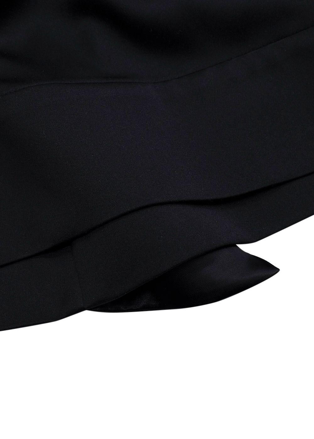 Celine Black Silk Blouse