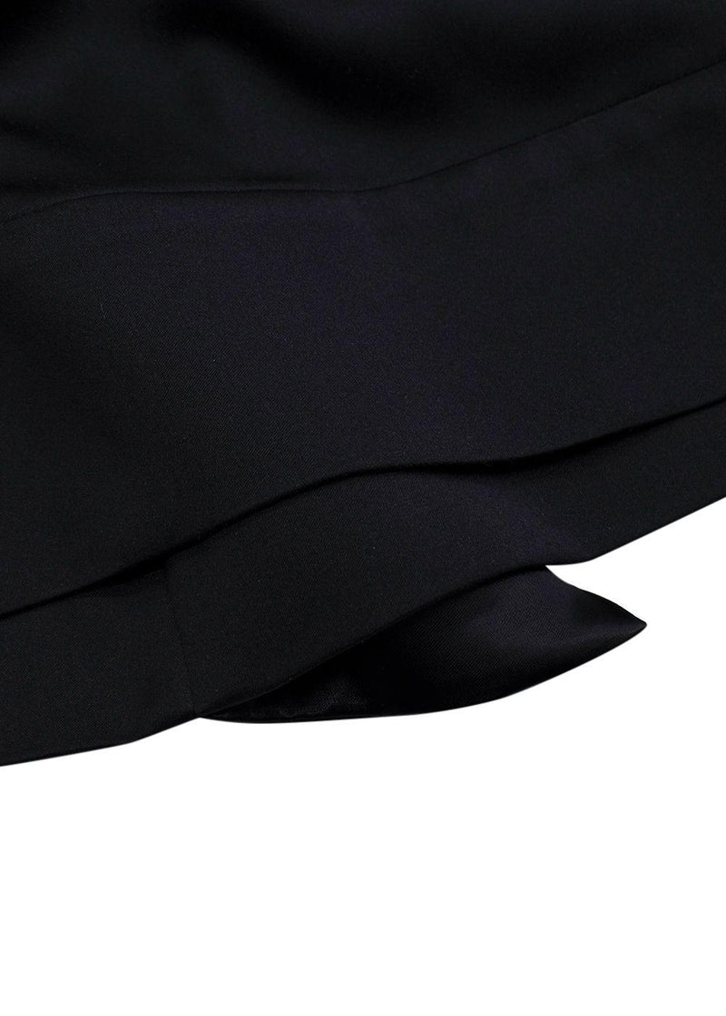 Celine Black Silk Blouse