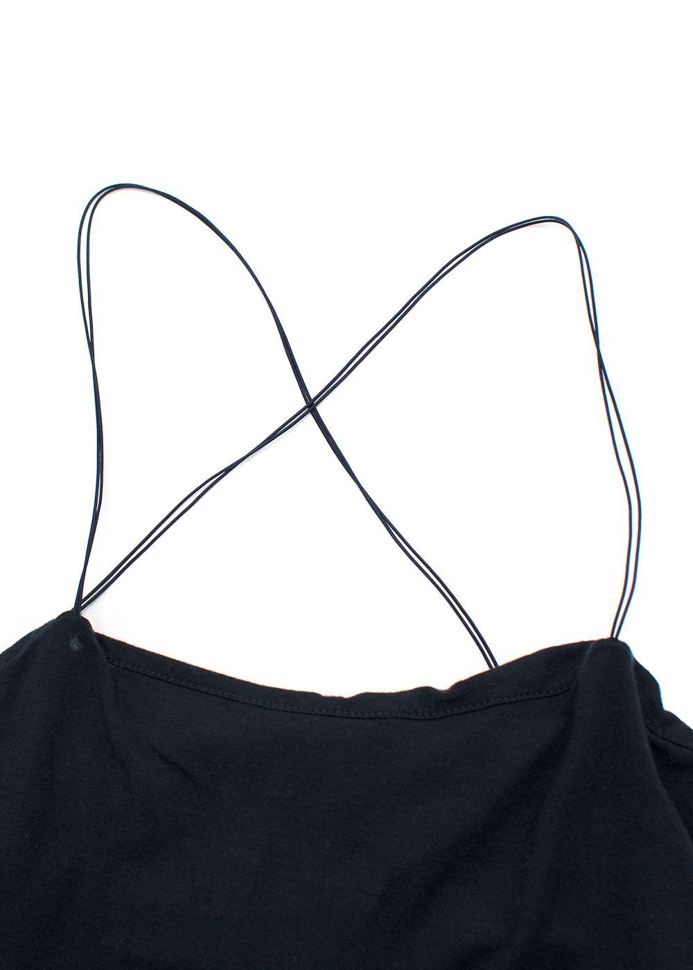 T By Alexander Wang Navy Strappy Midi Dress