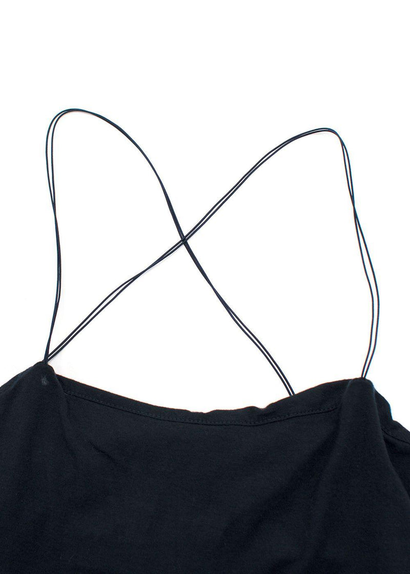 T By Alexander Wang Navy Strappy Midi Dress