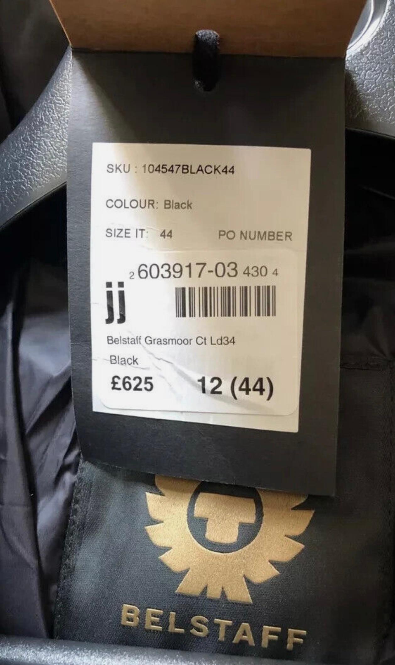 Belstaff Black Grasmore Down Filled Puffer Coat.