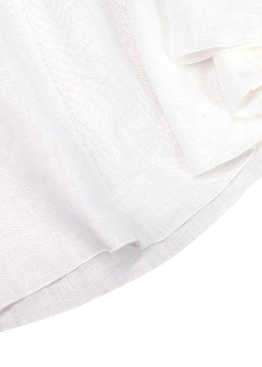 100% Capri white Linen dress