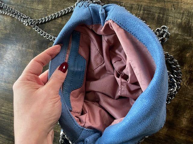 Stella McCartney Blue Tiny Falabella Tote