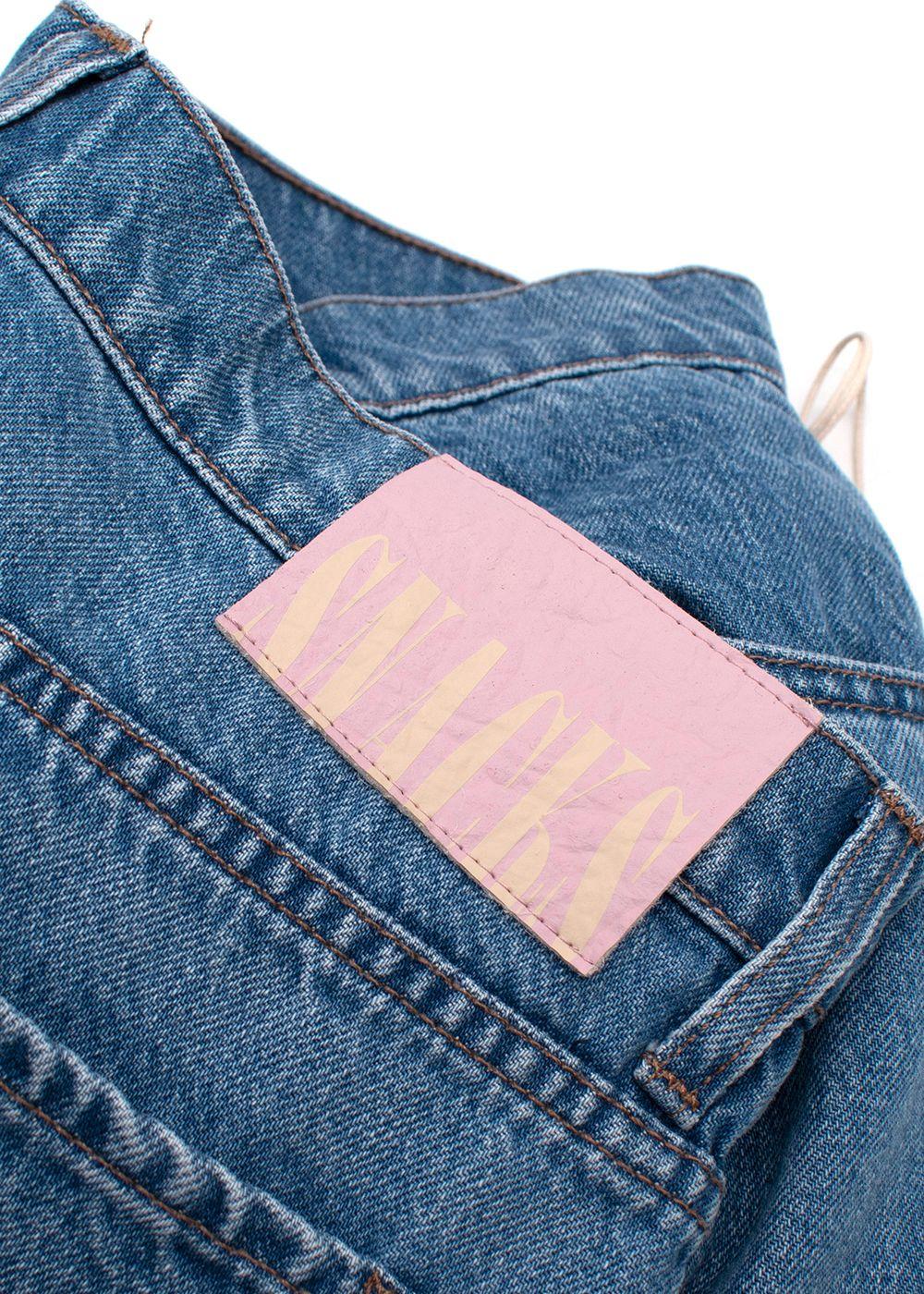 Mother Snacks Blue Push Pop High Waisted Jeans