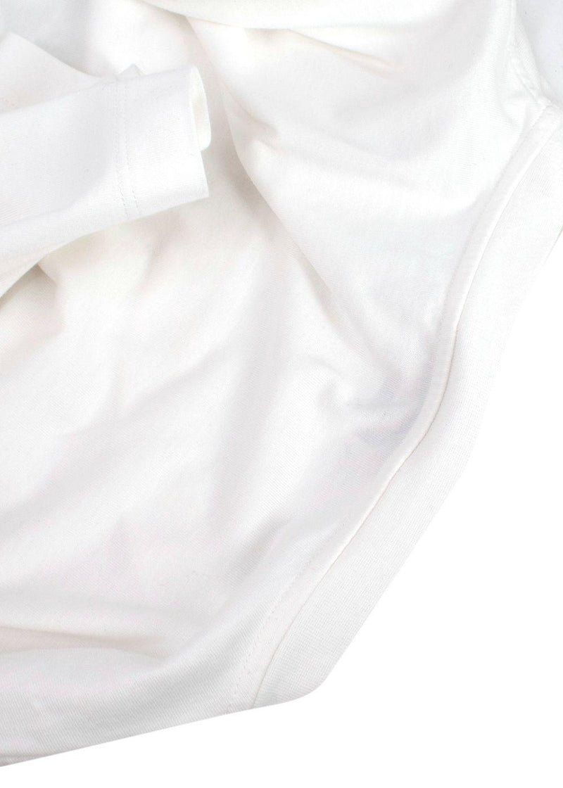 Hermes White Mega Chariot Print Cotton  T-Shirt