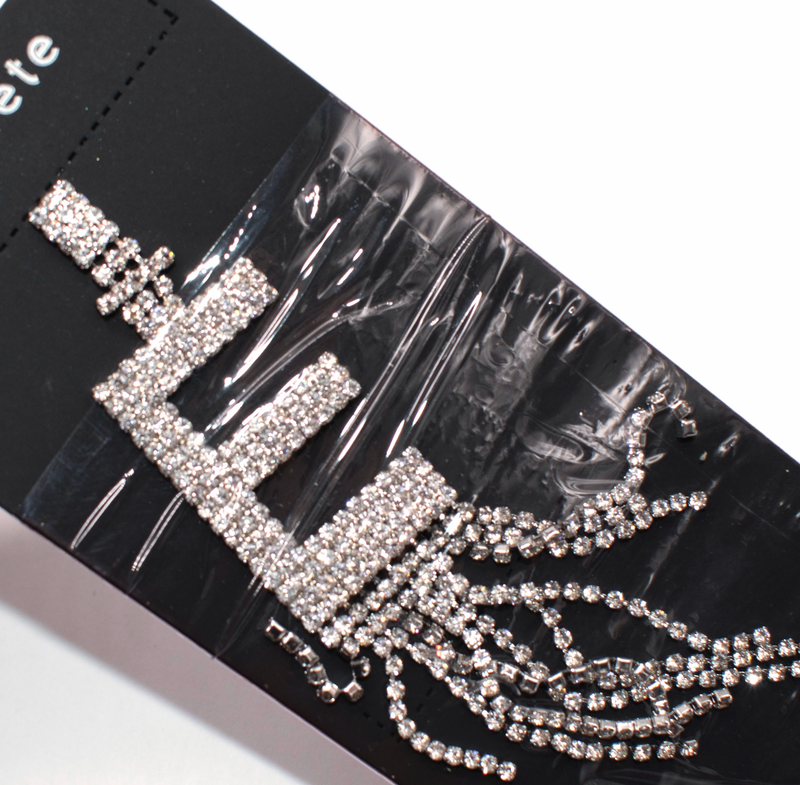 Retrofête Silver "E" Alphabet Earring