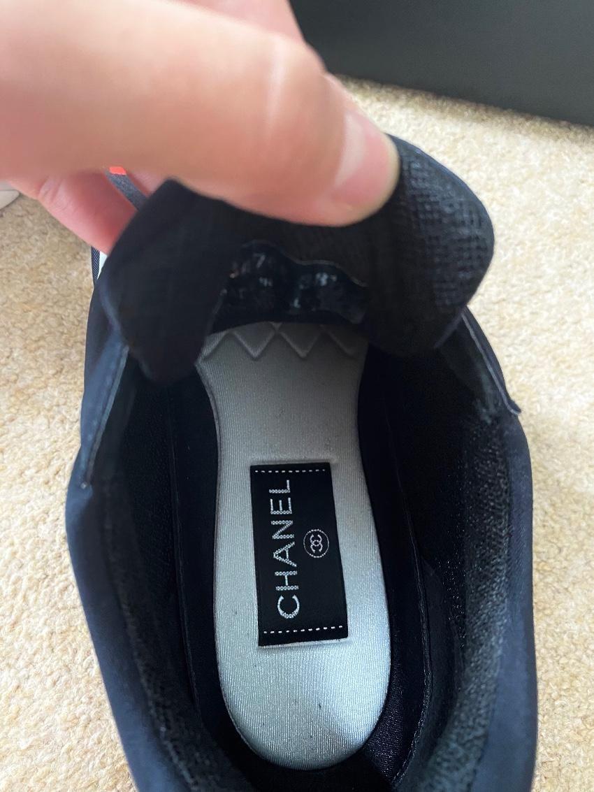 Black, White & Pink CC Sneakers