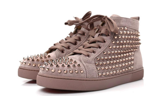 Christian Louboutin Pink VV Spike Trainers