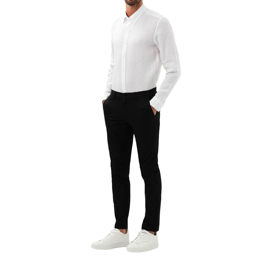 Michael Kors Black Stretch Twill Chinos