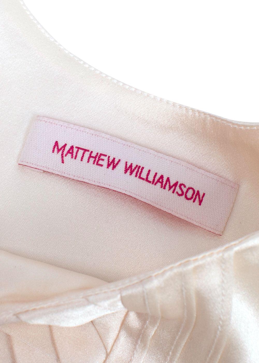 Matthew Williamson Cream Silk Vest