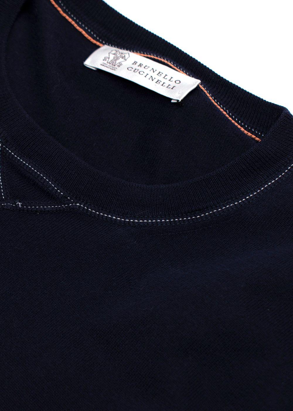 Brunello Cucinelli Navy Knit