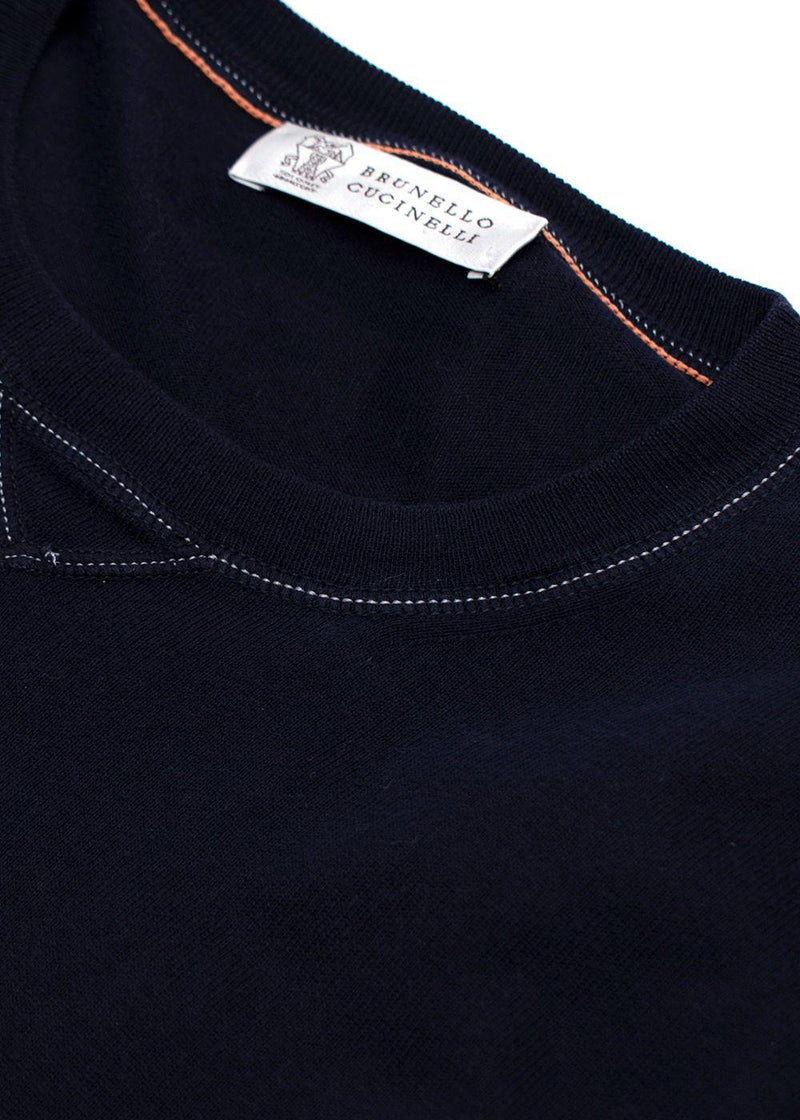 Brunello Cucinelli Navy Knit
