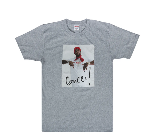 Supreme Grey 'Gucci Mane' Short Sleeve T-Shirt