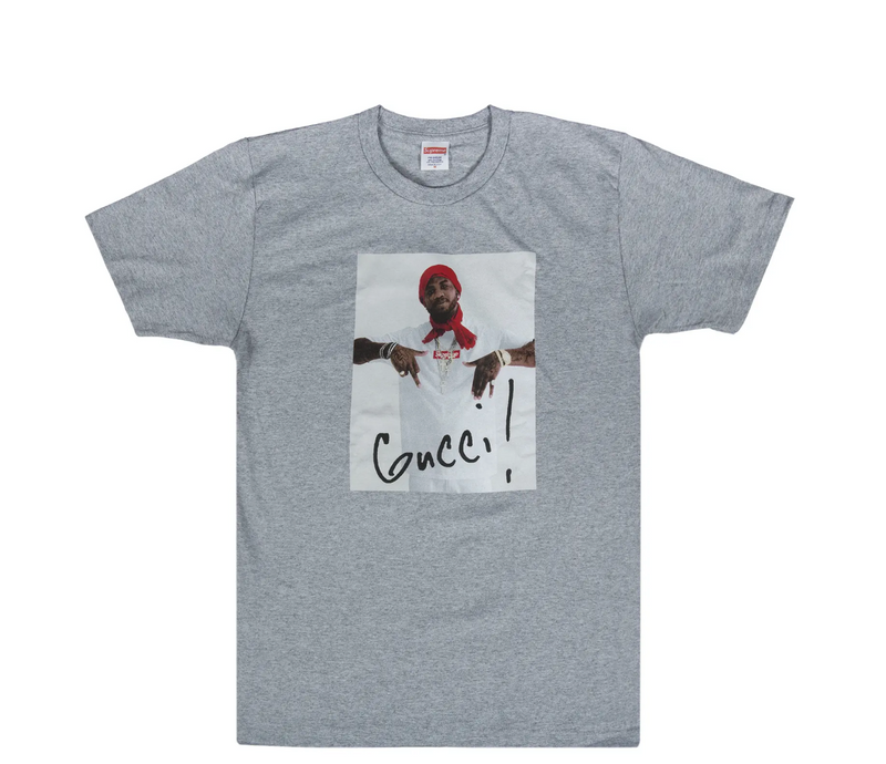 Supreme Grey 'Gucci Mane' Short Sleeve T-Shirt