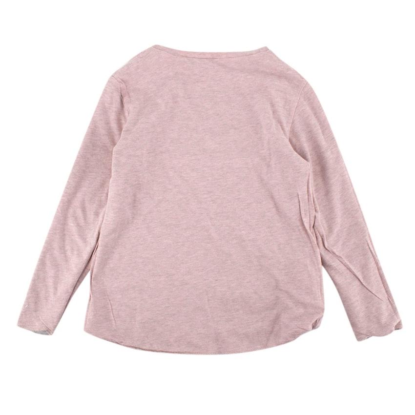 Stella McCartney Grey/Pink Good Day/Bad Day Cotton Reversible Sweater