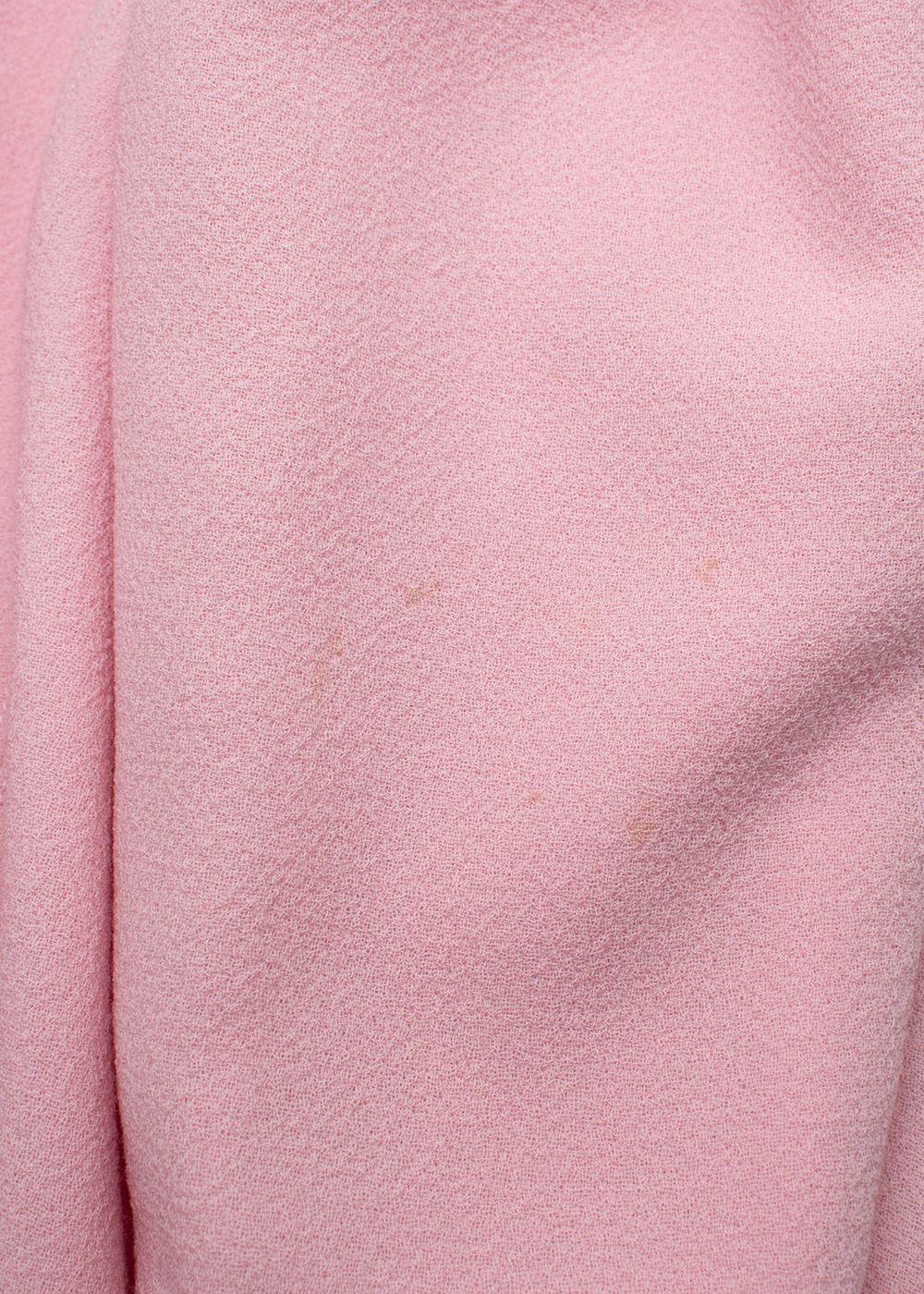 Emilia Wickstead Pink Long Sleeve Midi Dress