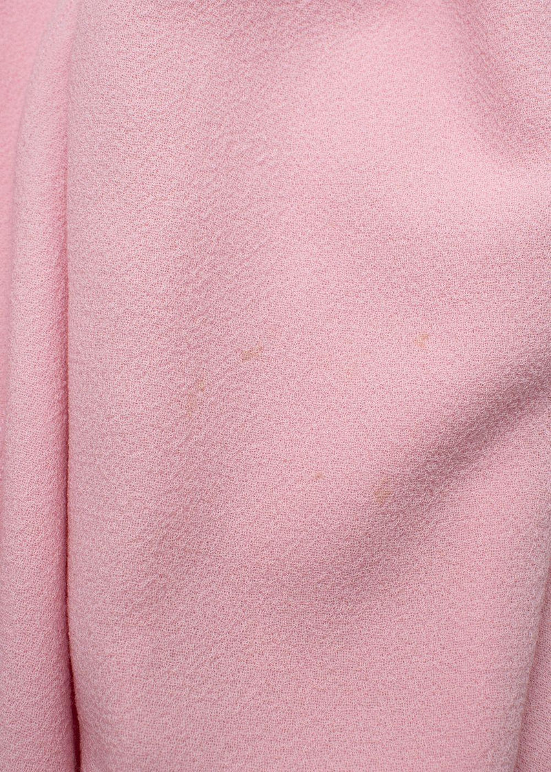 Emilia Wickstead Pink Long Sleeve Midi Dress