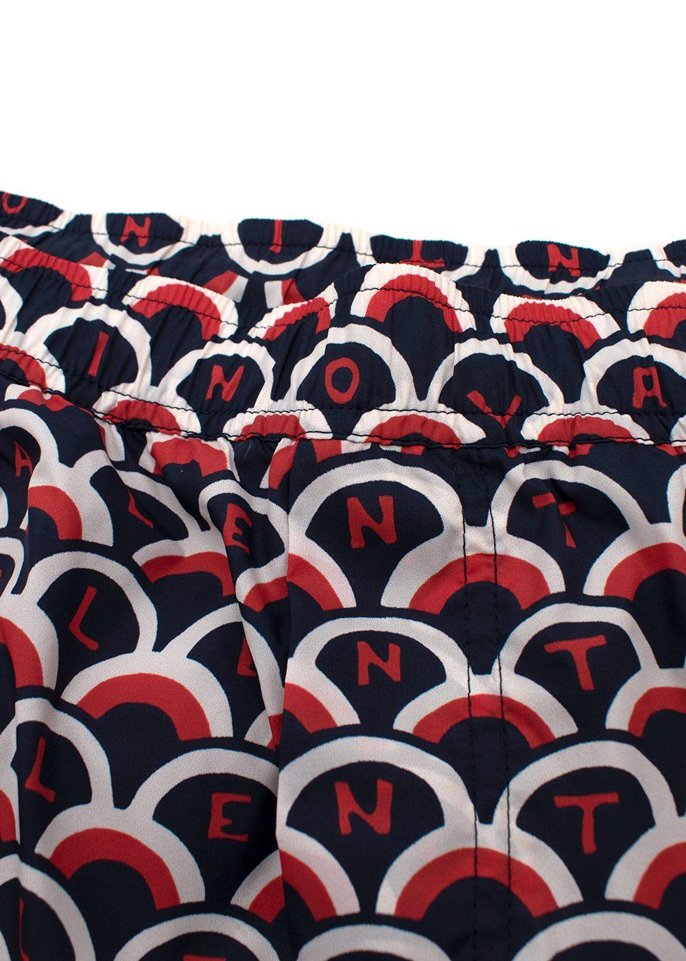 Abstract Logo Printed Swim Shorts
