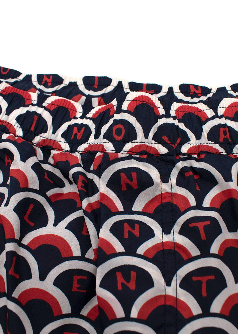 Abstract Logo Printed Swim Shorts