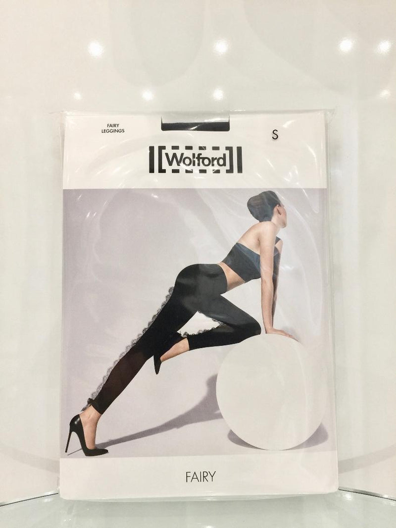 Wolford Black Chantilly Lace Fairy Leggings