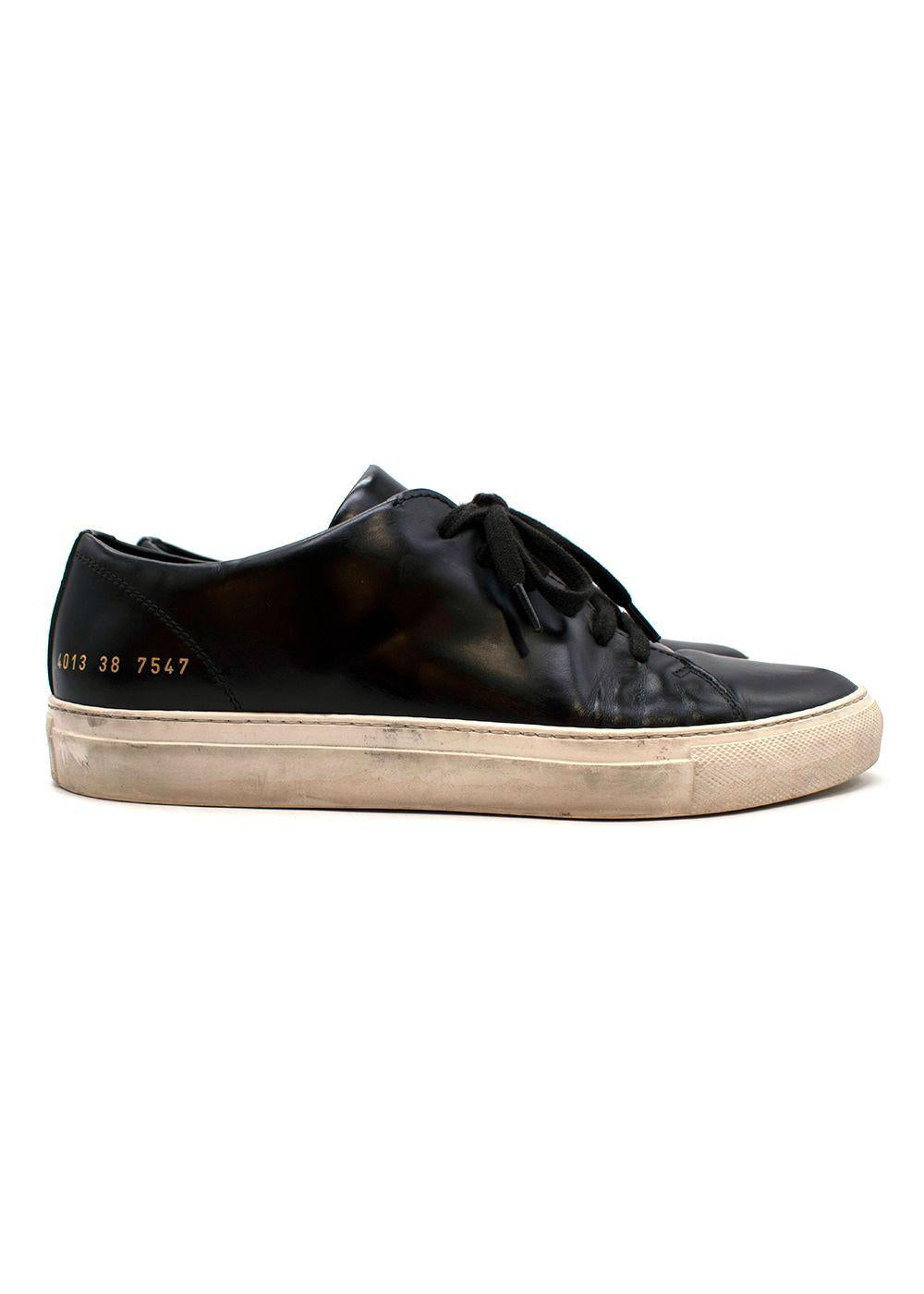 Black Leather Original Achilles Sneakers