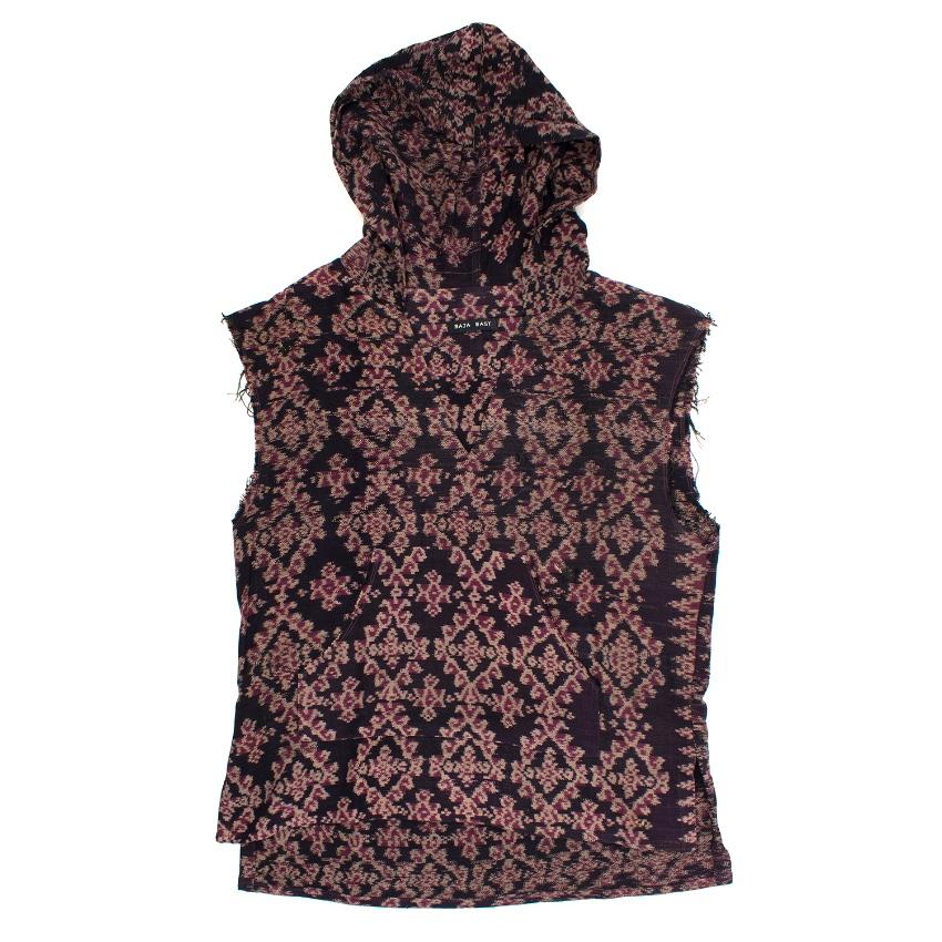 Baja East Cotton Pattern Hooded Top