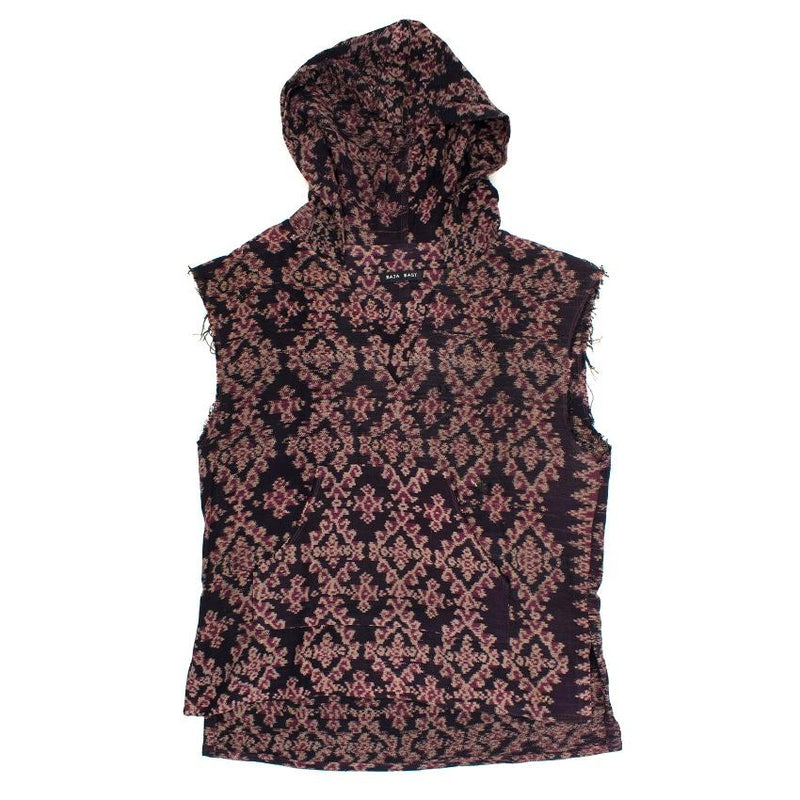 Baja East Cotton Pattern Hooded Top