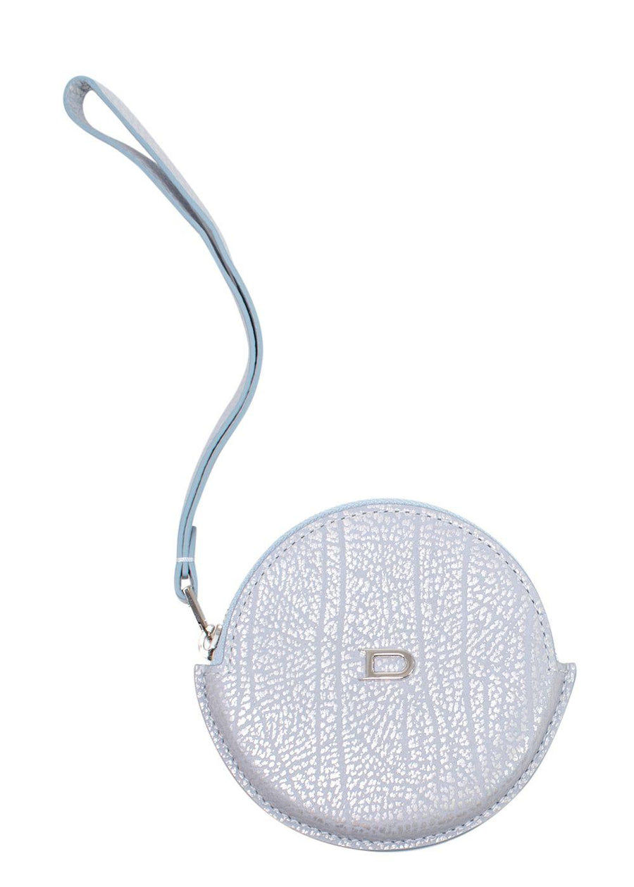Delvaux Metallic Blue Coin Purse
