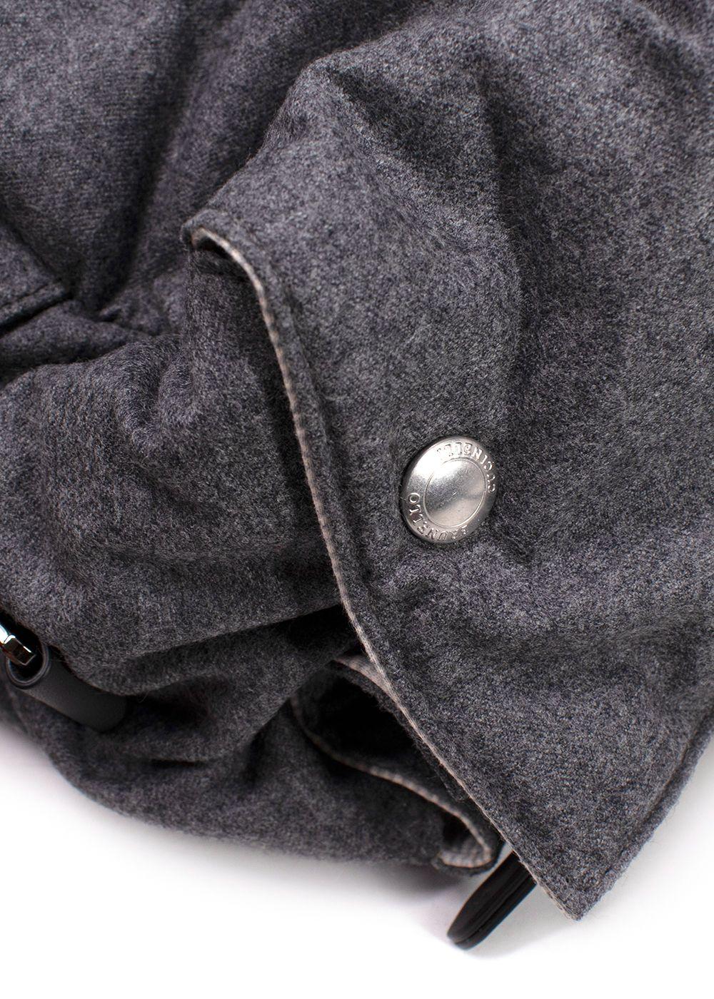 Brunello Cucinelli Grey Fabric Duffle Bag