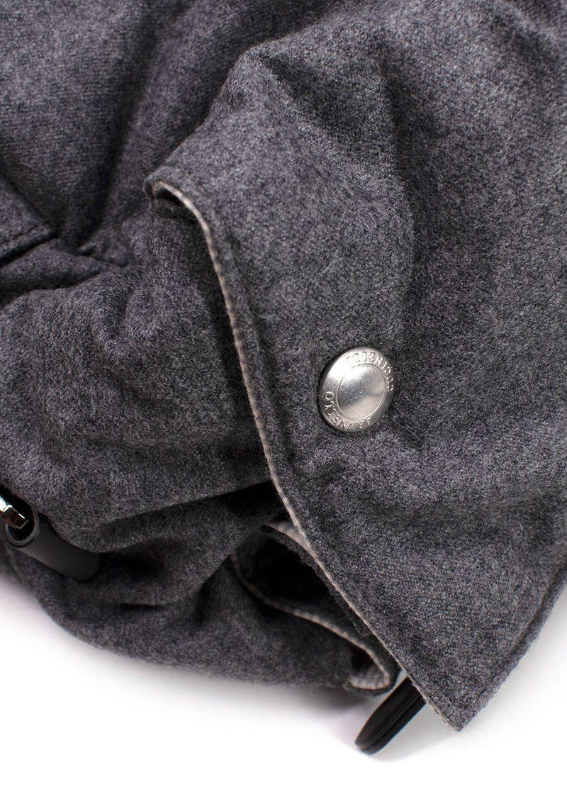 Brunello Cucinelli Grey Fabric Duffle Bag