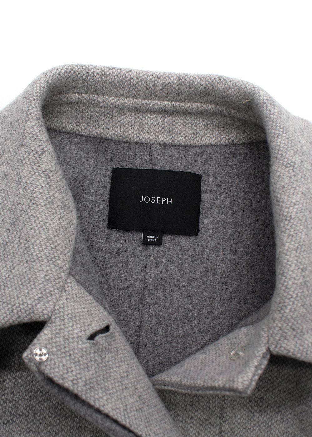 Joseph Light Grey Compact Coating Jade Jacket