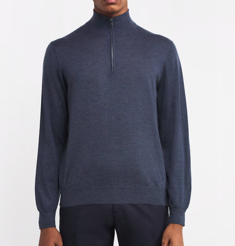 Fioroni Cashmere Cashmere Quarter-Zip Sweater