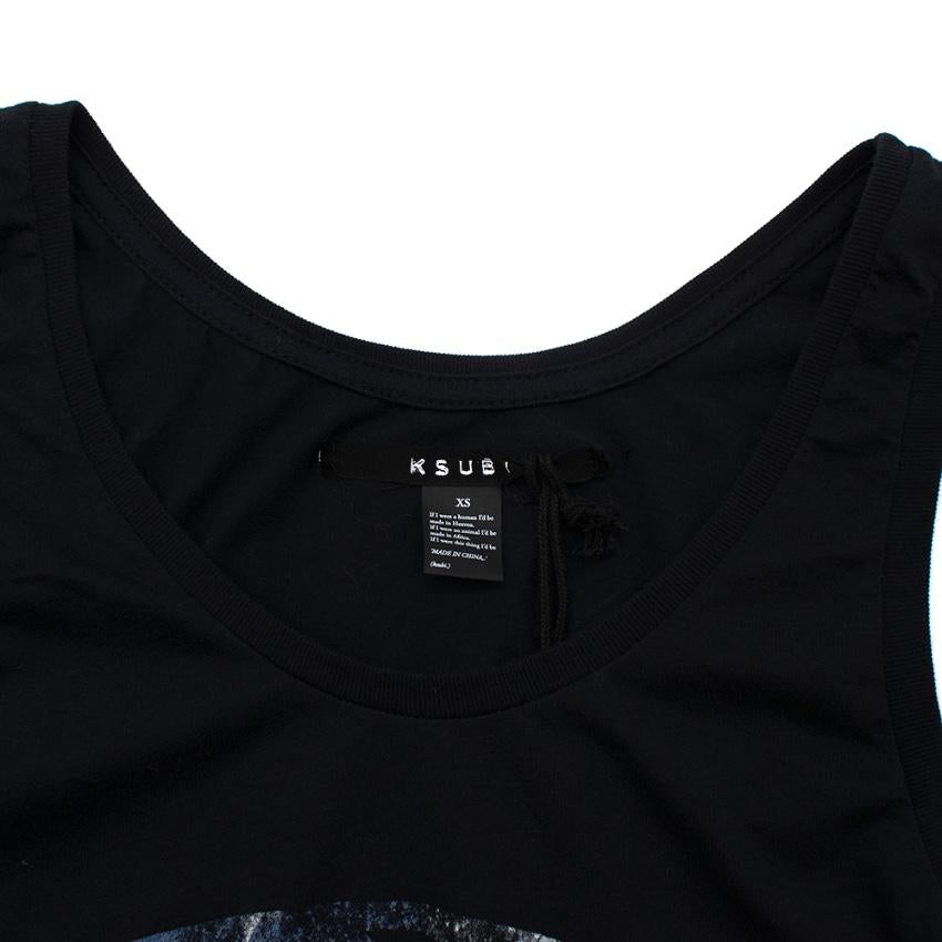 Ksubi Aged Black Cotton Baddies Tank Dress
