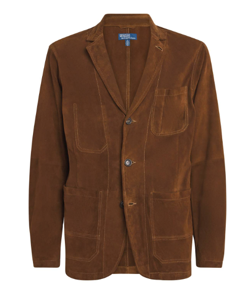 Suede Unstructured Blazer