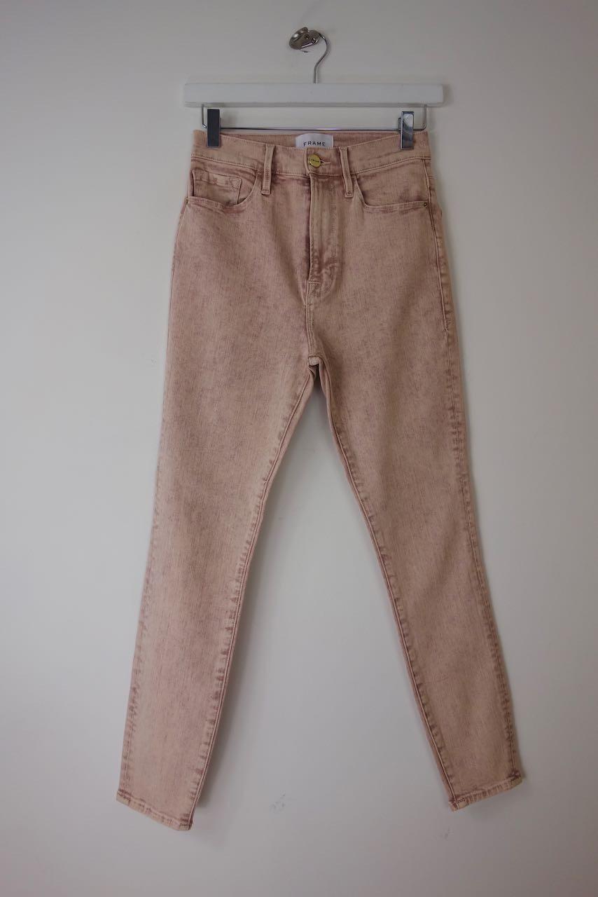Ali High Rise Blush Cigarette Jeans