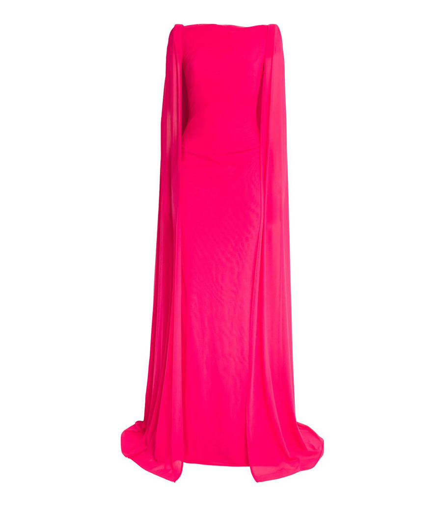 Talbot Runhof Cape Gown