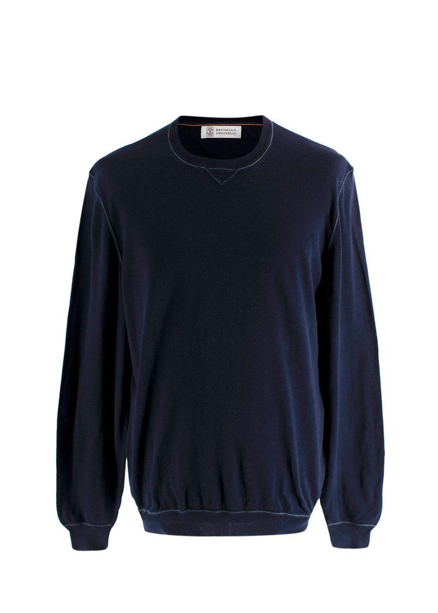 Brunello Cucinelli Navy Knit