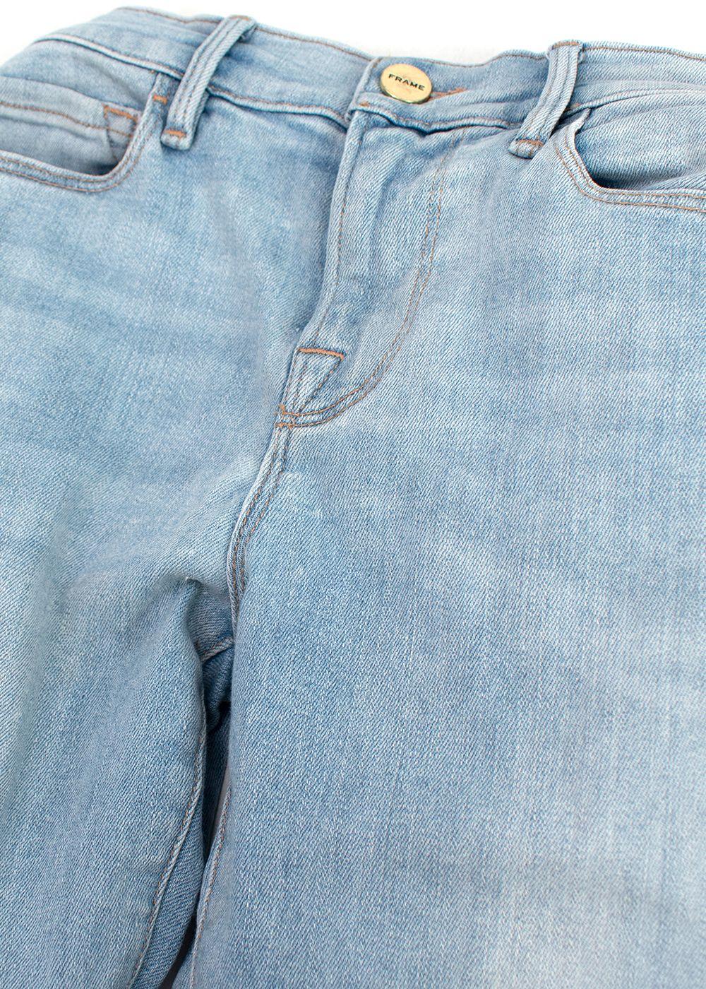 Frame Light Wash Le skinny Je Jeanne Crop Jeans