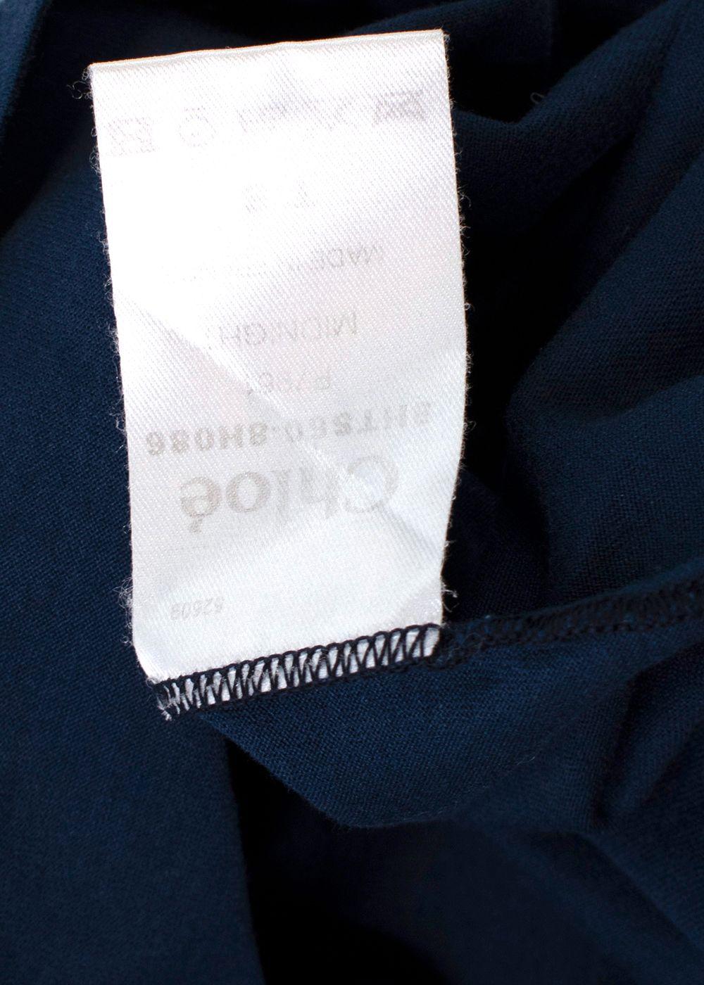 Chloe Navy Crystal Embellished Tank Top