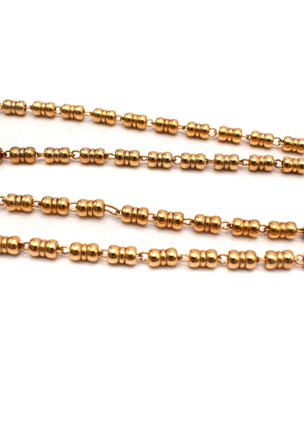 gold tone DG chain necklace