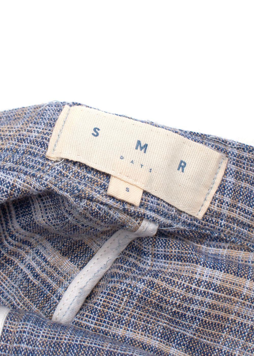 SMR Days Blue Cotton Carpenter Trousers