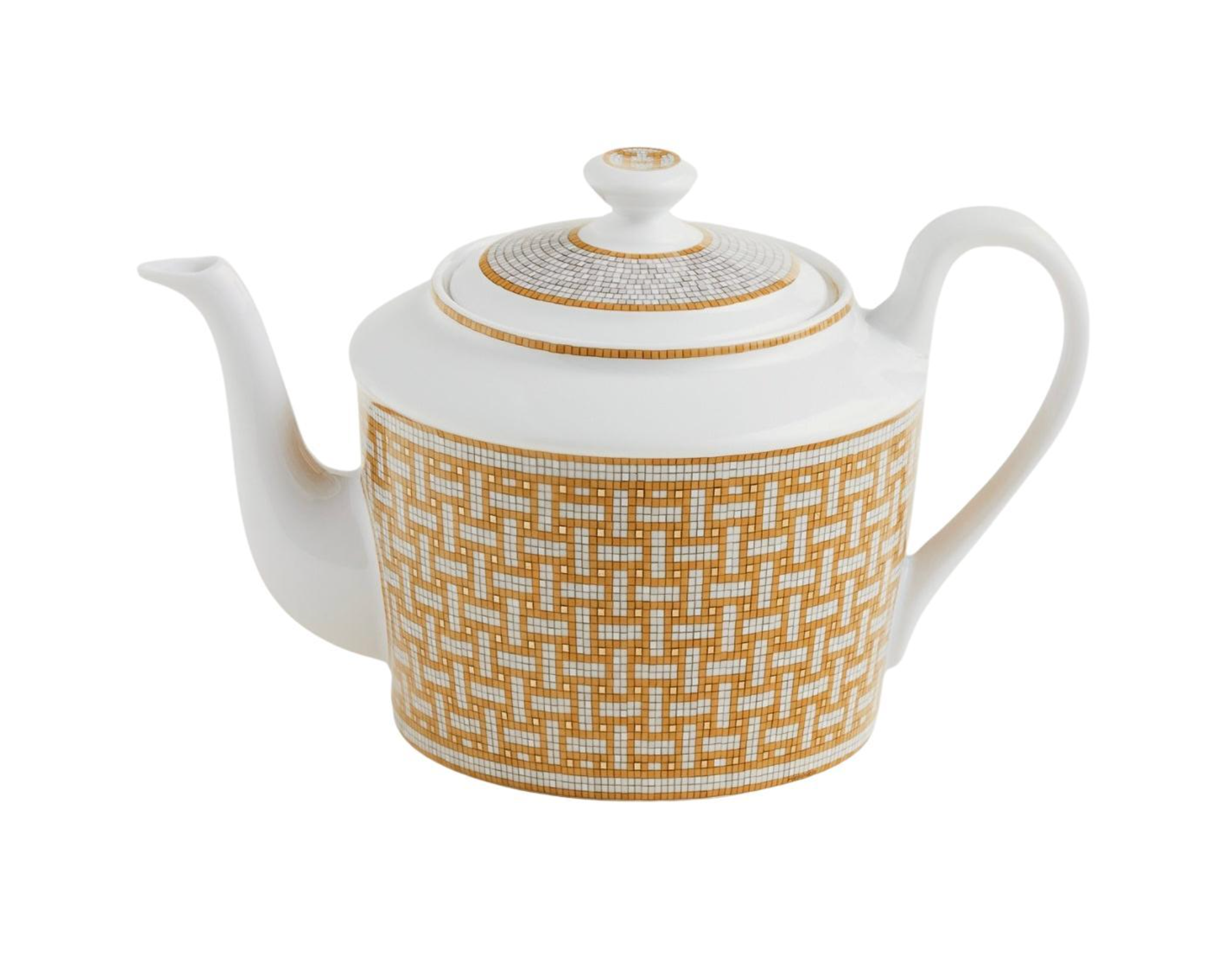 Hermes Mosaique Au 24 Gold Teapot