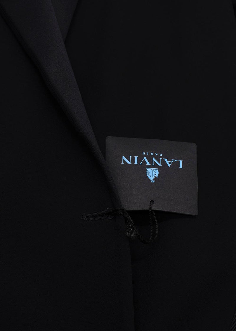 Lanvin Black Single Breasted Jewel Embellished Blazer