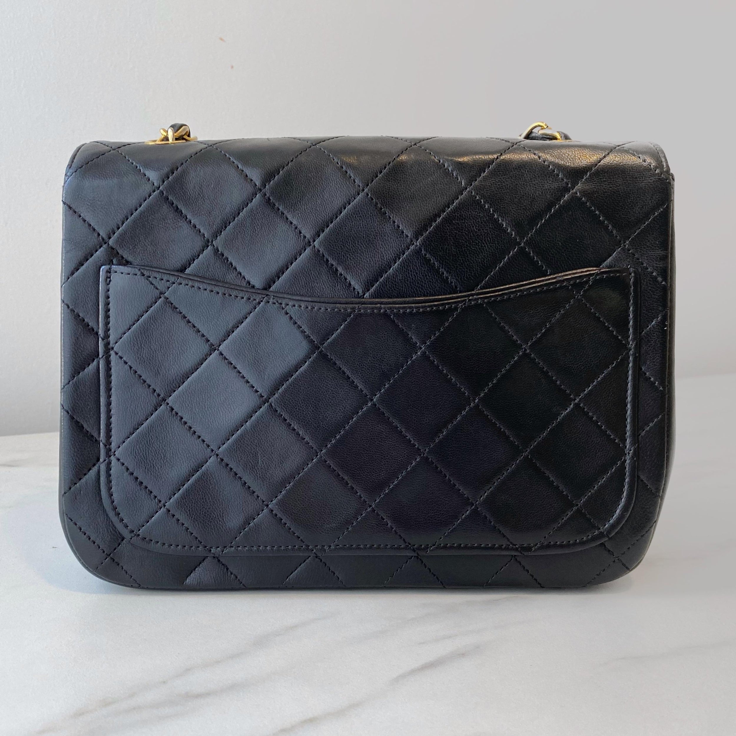 Vintage Lambskin Shoulder Bag with 24kt GPHW