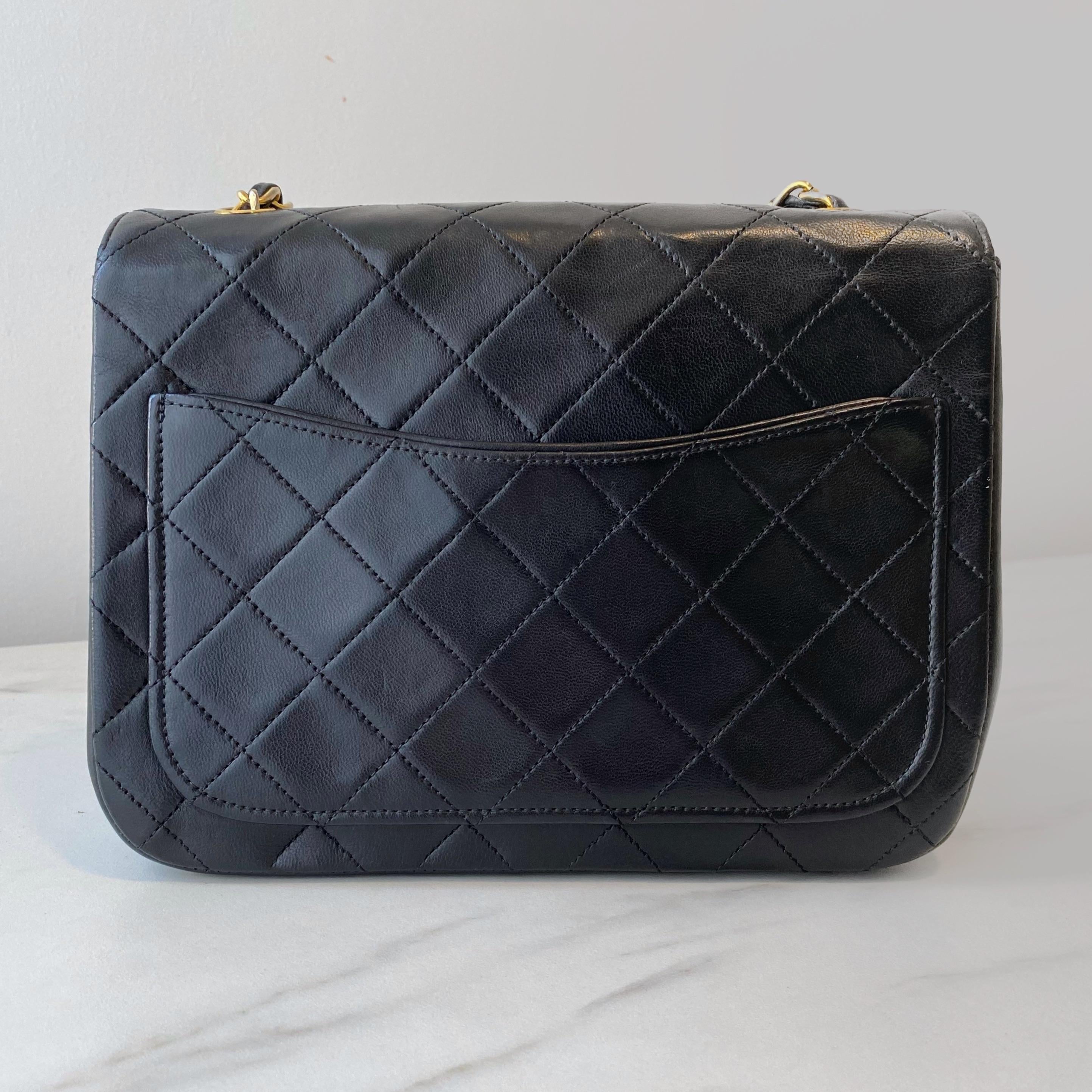 Vintage Lambskin Shoulder Bag with 24kt GPHW